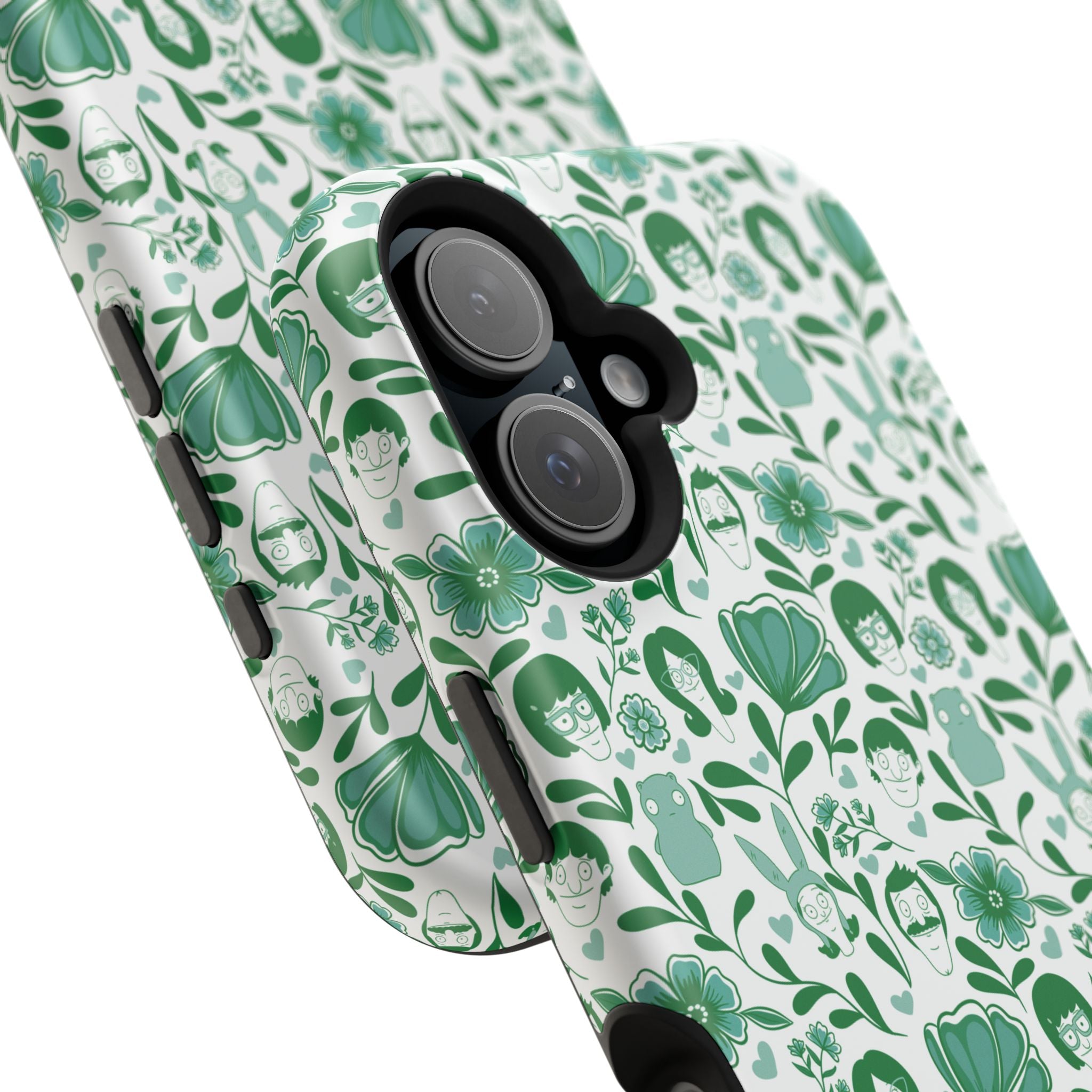 Belcher's Fine China iPhone Case V1 Green – Magnetic Impact-Resistant