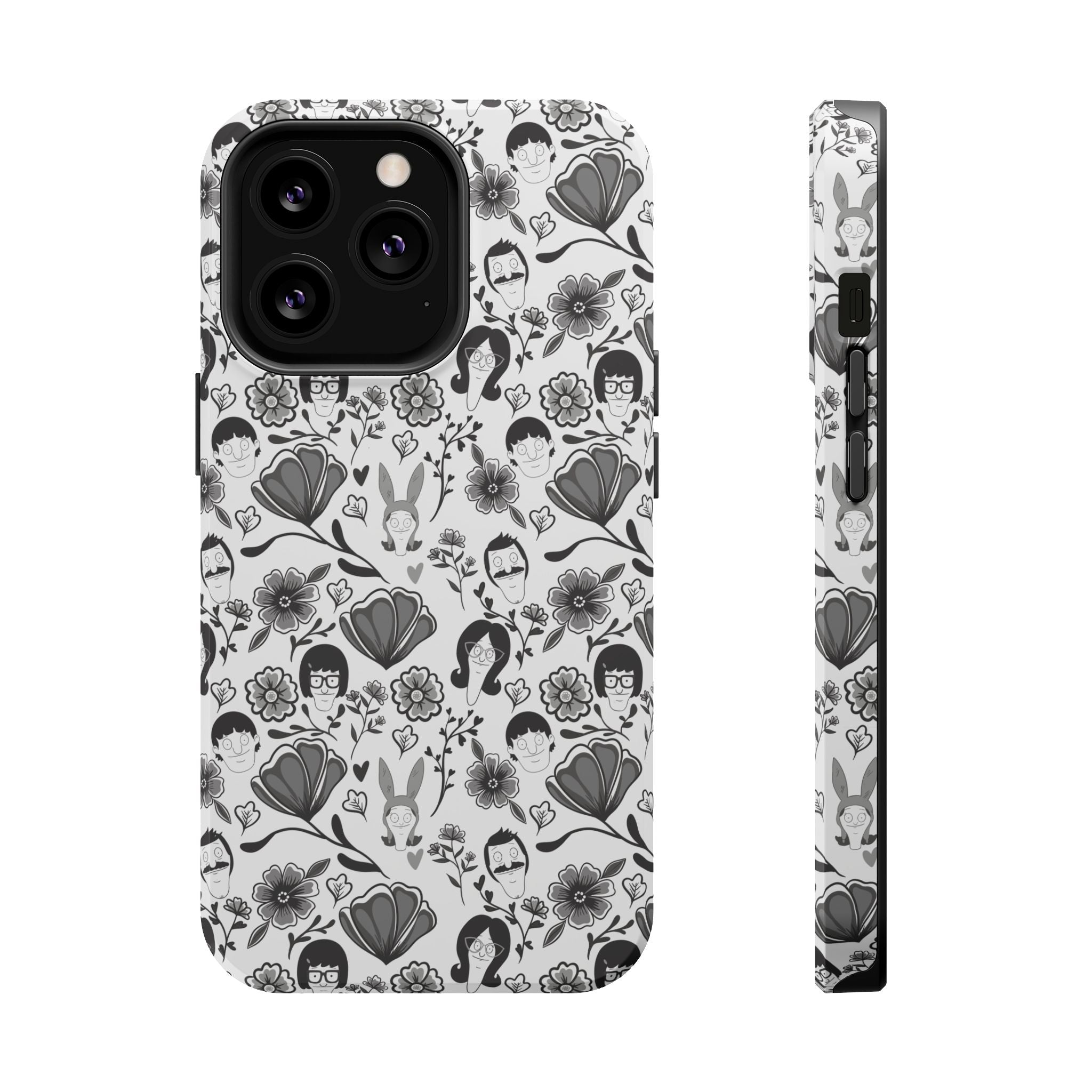 Belcher's Fine China iPhone Case V1 Monochrome – Magnetic Impact-Resistant