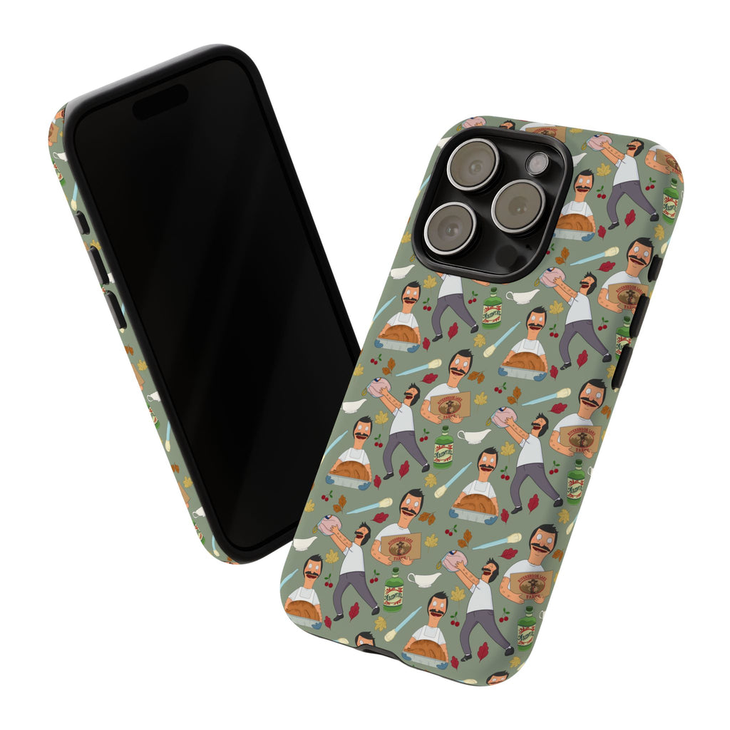 Bob's Burgers Inspired Thanksgiving Bob V1 Tough Case for iPhone, Samsung, and Google Phones