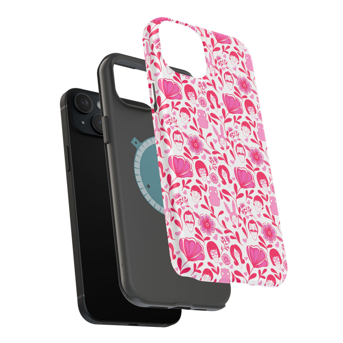 Belcher's Fine China iPhone Case V1 Pink – Magnetic Impact-Resistant