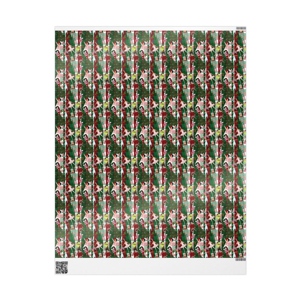 Belcher's Nutcracker Plaid Gift Wrap