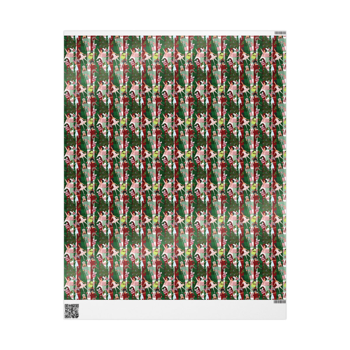 Belcher's Nutcracker Plaid Gift Wrap