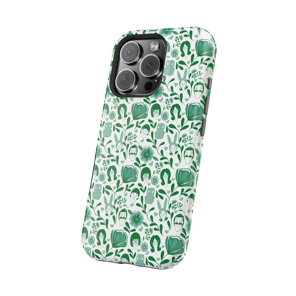 Belcher's Fine China iPhone Case V1 Green – Magnetic Impact-Resistant