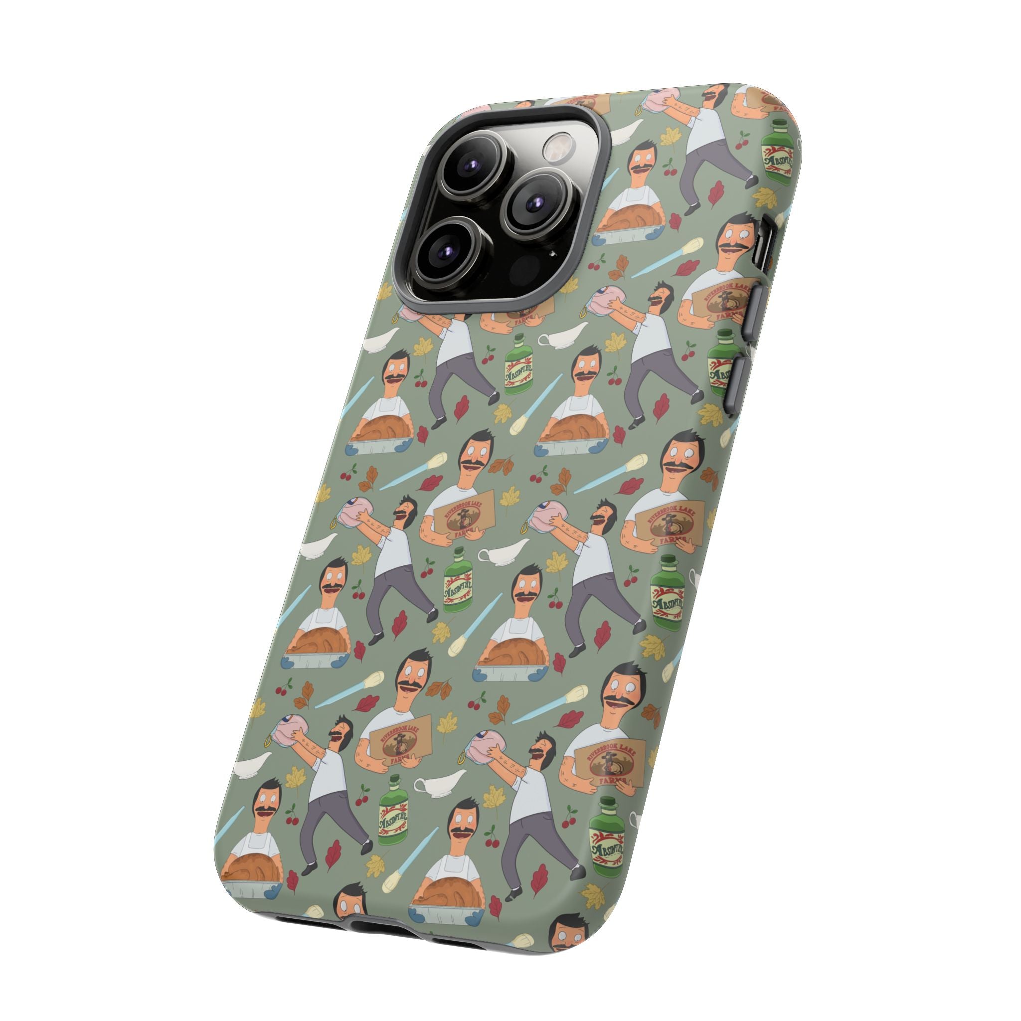 Bob's Burgers Inspired Thanksgiving Bob V1 Tough Case for iPhone, Samsung, and Google Phones