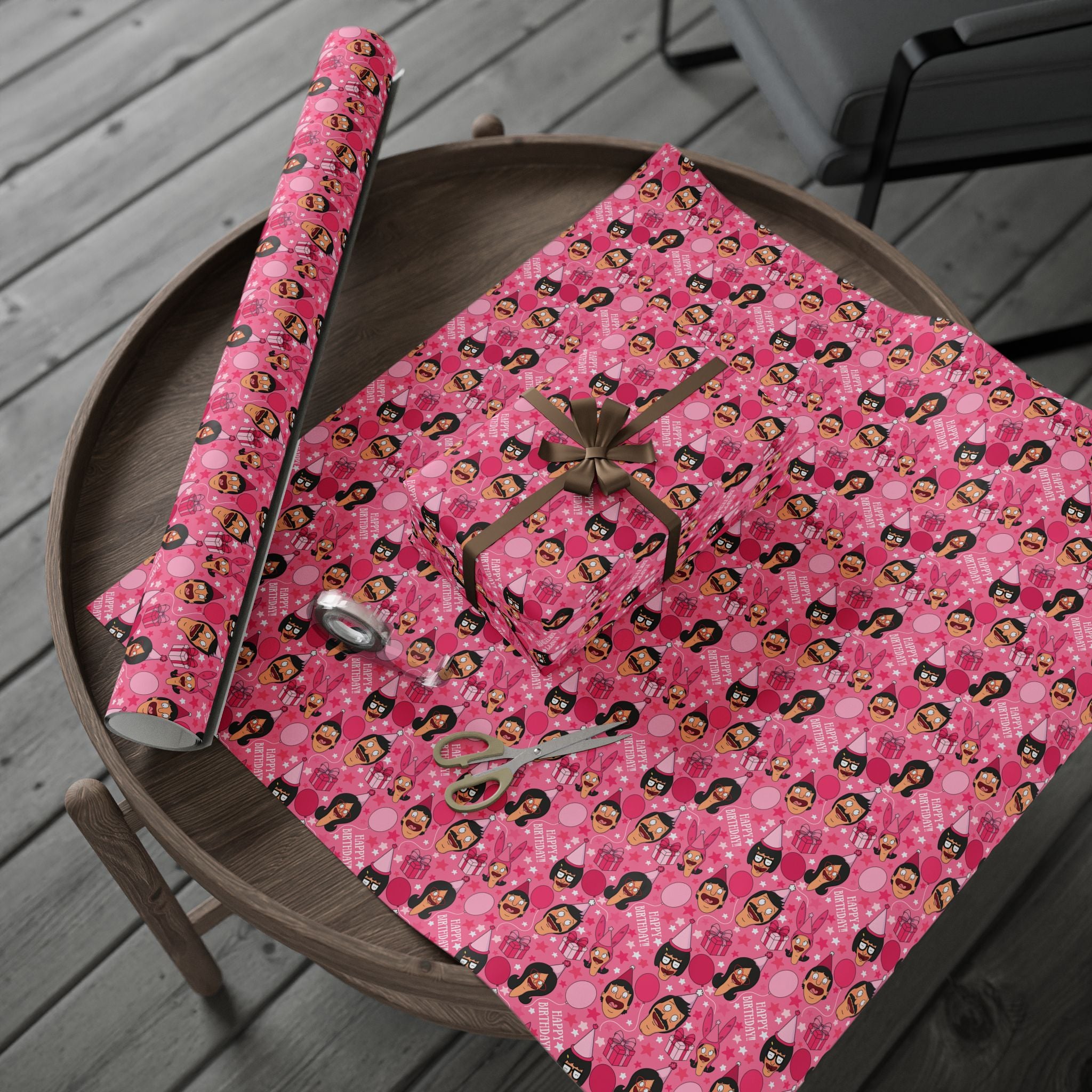 The Belcher's Birthday Gift Wrap-Pink Edition