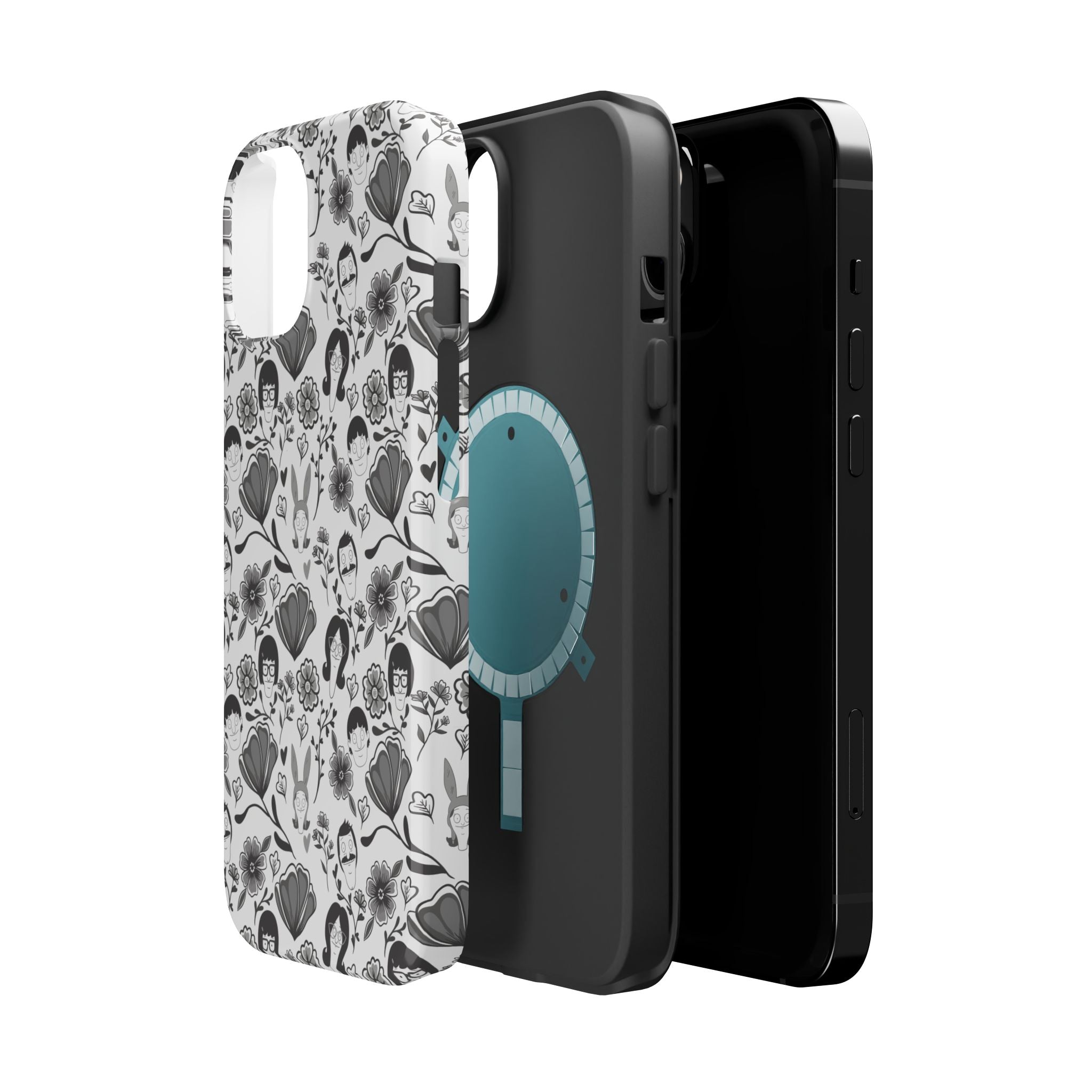 Belcher's Fine China iPhone Case V1 Monochrome – Magnetic Impact-Resistant