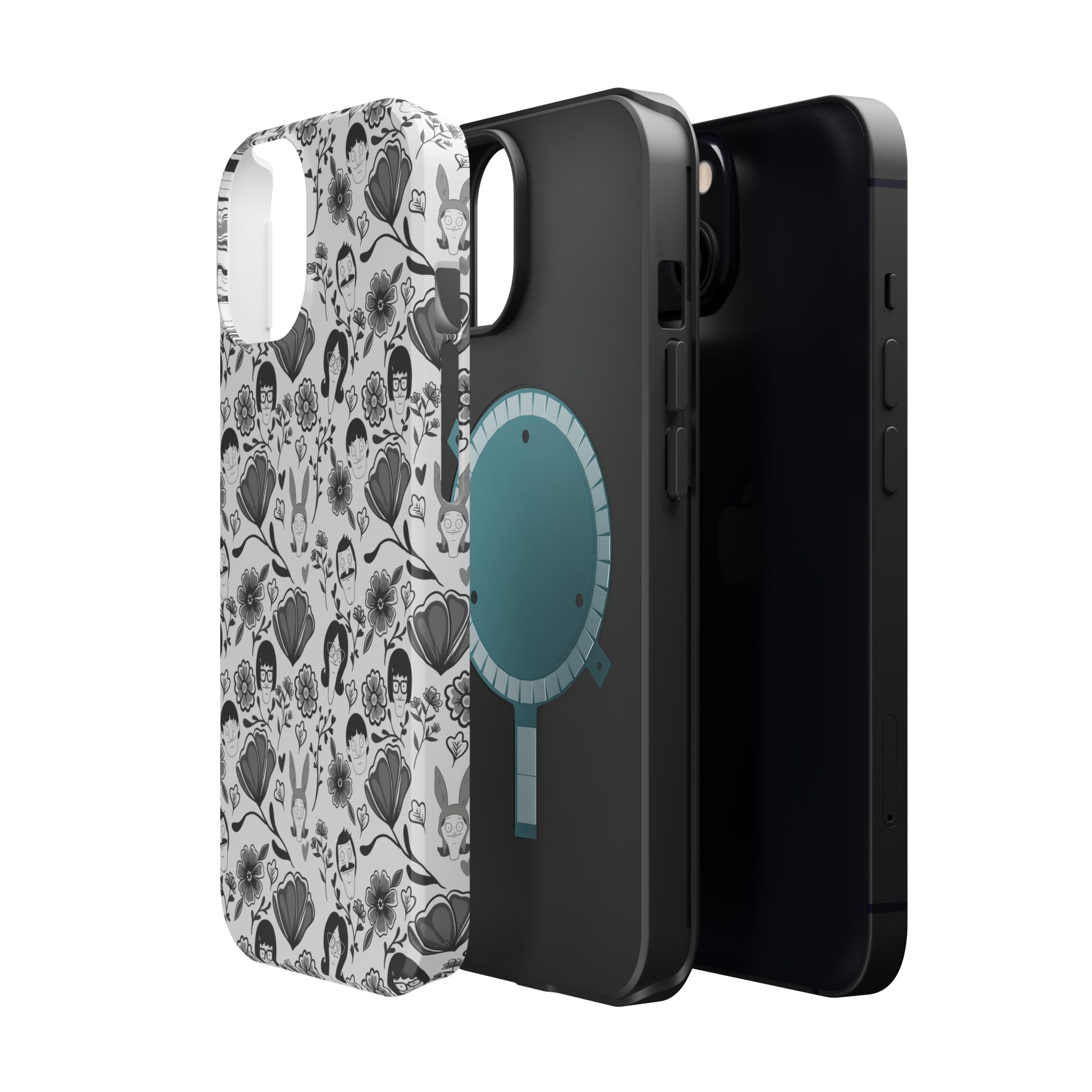 Belcher's Fine China iPhone Case V1 Monochrome – Magnetic Impact-Resistant