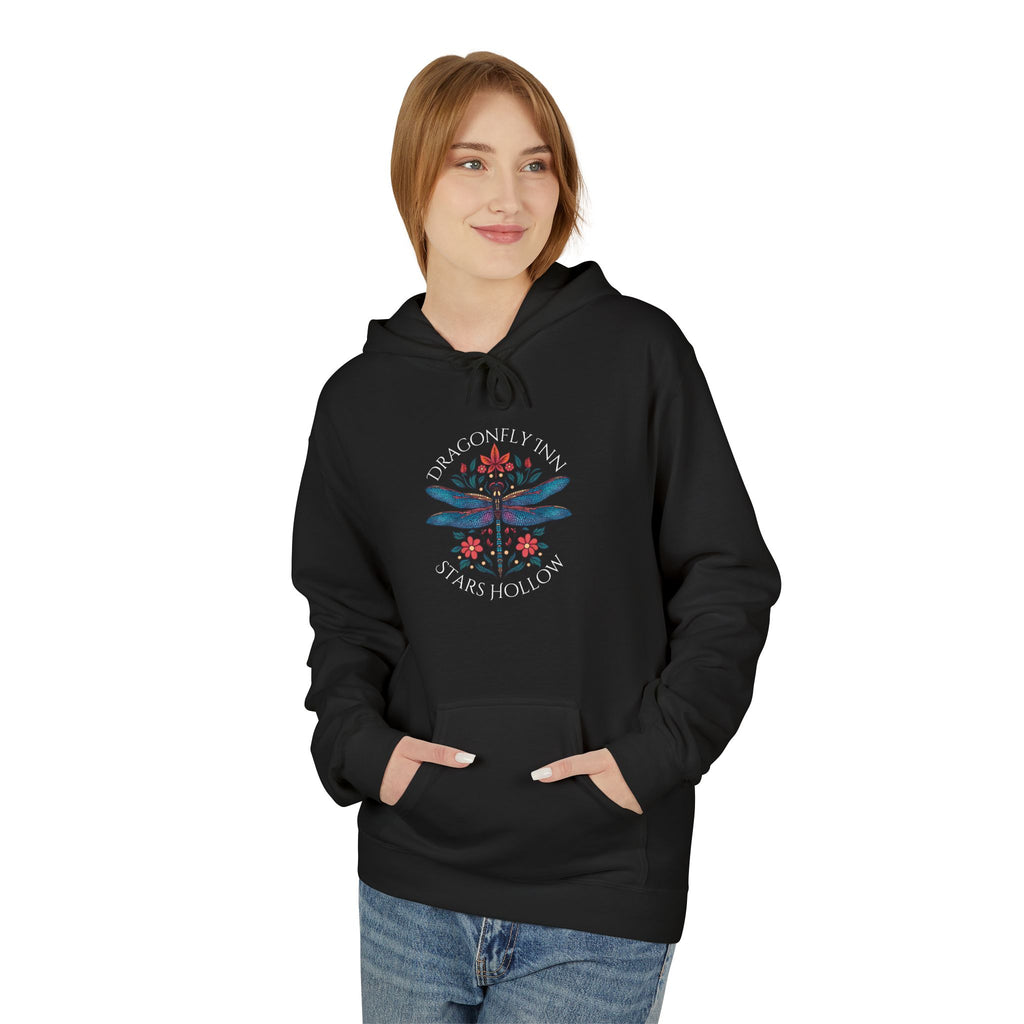 Dragonfly Inn Inspired Hoodie, Cozy Fleece Sweatshirt, Casual Jacket, Outdoor Apparel, Unisex