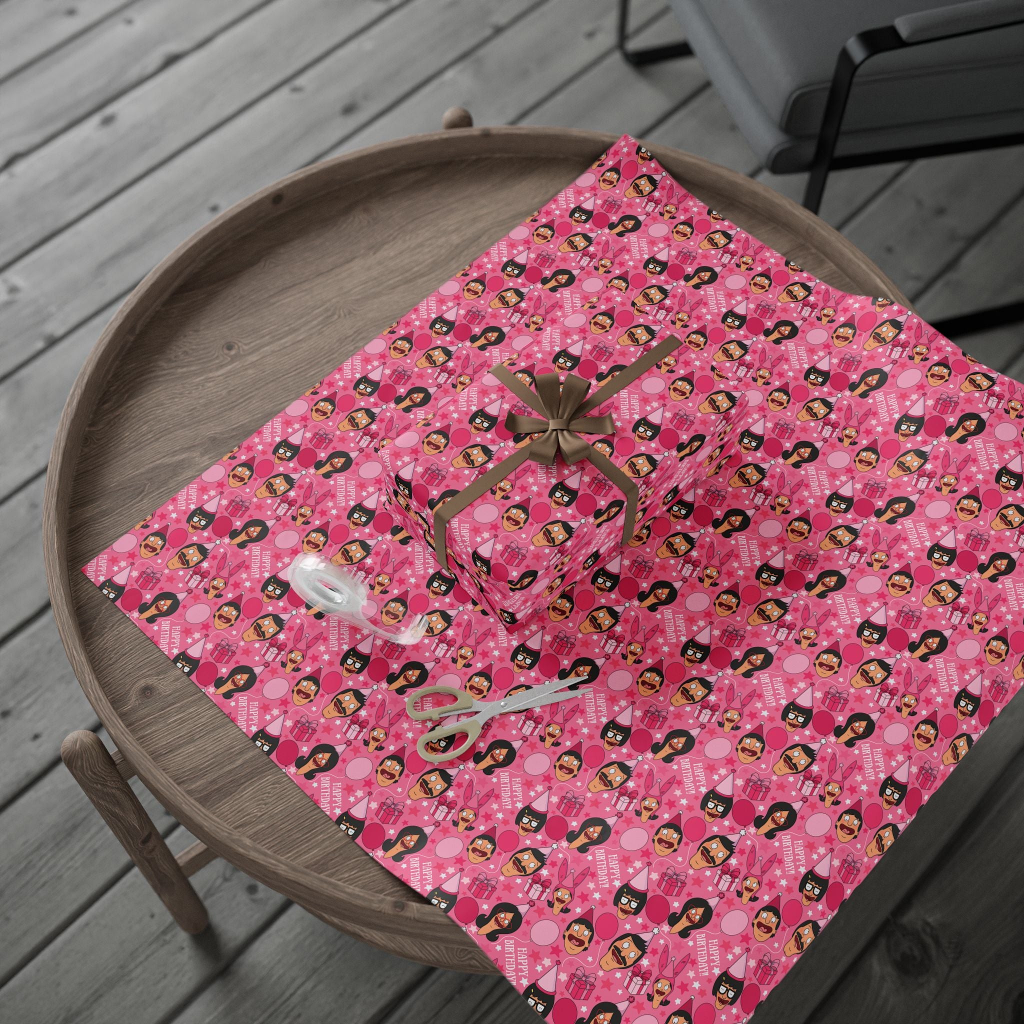 The Belcher's Birthday Gift Wrap-Pink Edition