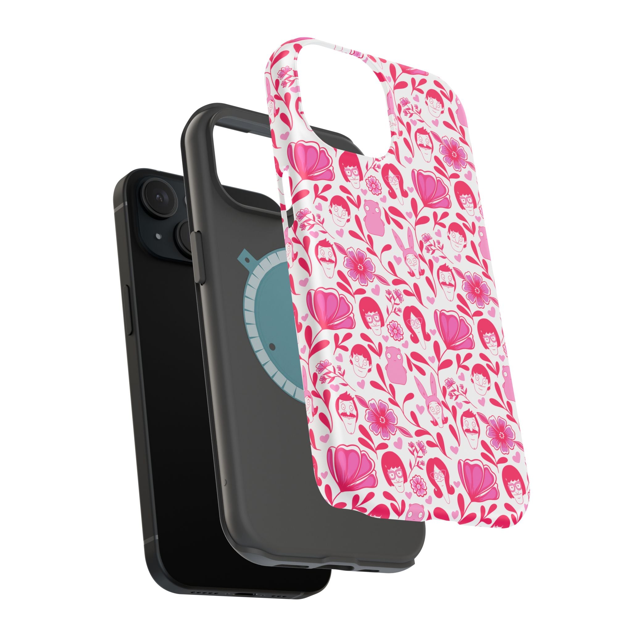 Belcher's Fine China iPhone Case V1 Pink – Magnetic Impact-Resistant