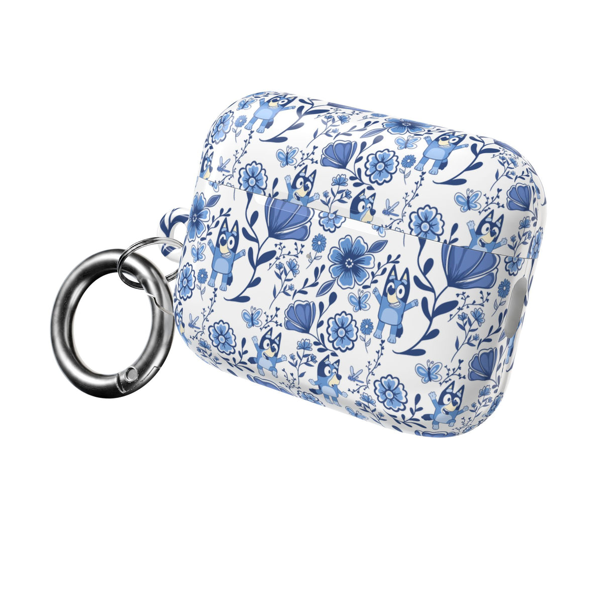 Blue Heeler Dog Charming Floral AirPod Case