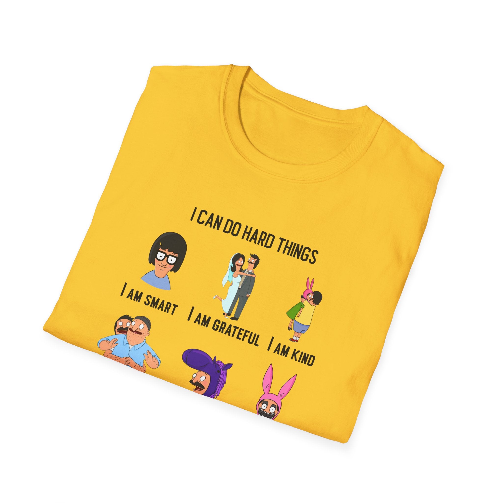 Bob's Burgers Inspired I Can Do Hard Things Unisex Softstyle T-Shirt