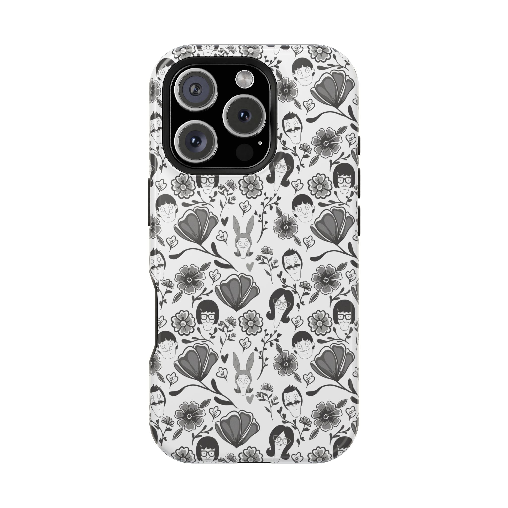 Belcher's Fine China iPhone Case V1 Monochrome – Magnetic Impact-Resistant