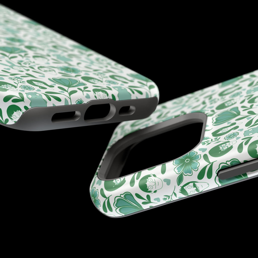 Belcher's Fine China iPhone Case V1 Green – Magnetic Impact-Resistant