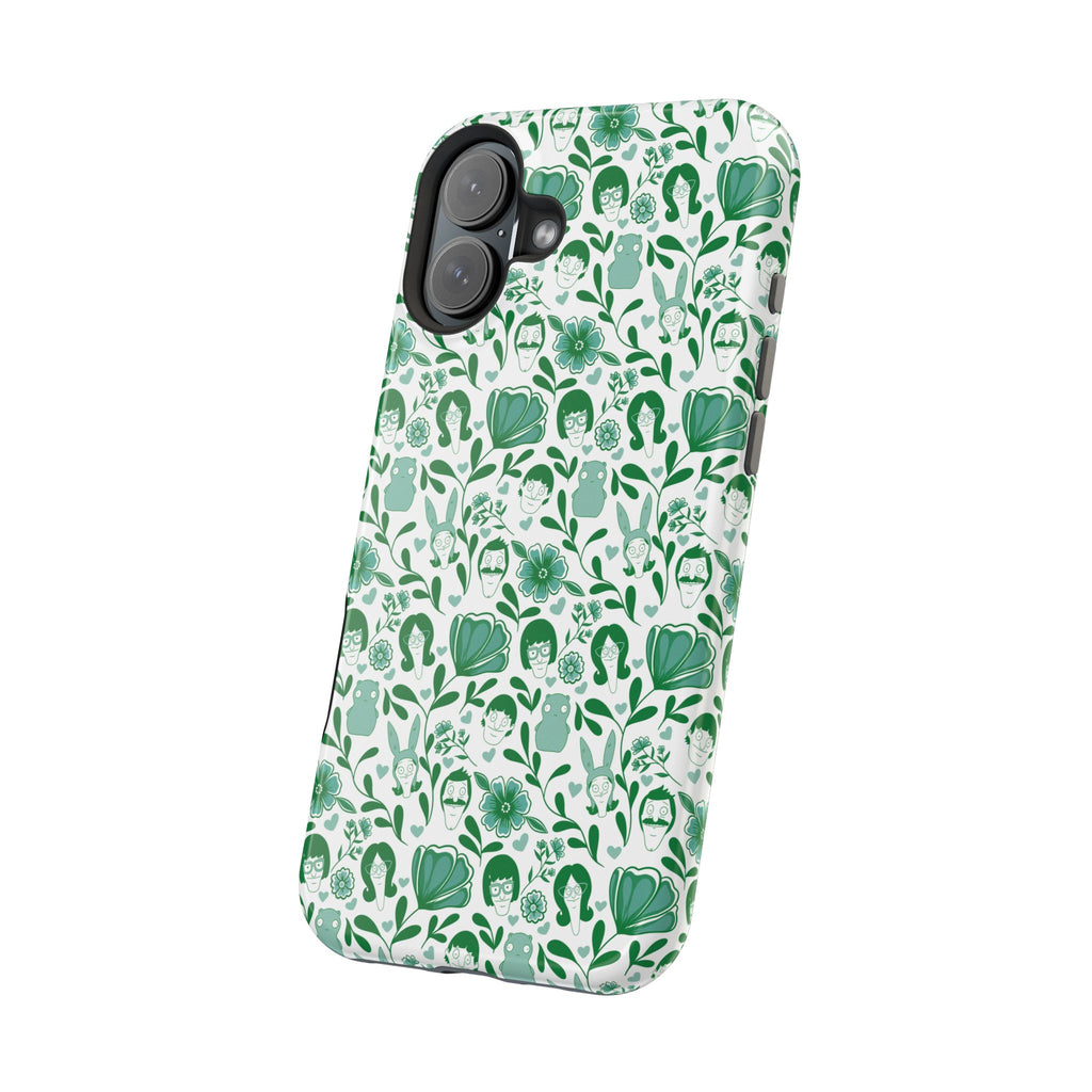 Belcher's Fine China iPhone Case V1 Green – Magnetic Impact-Resistant