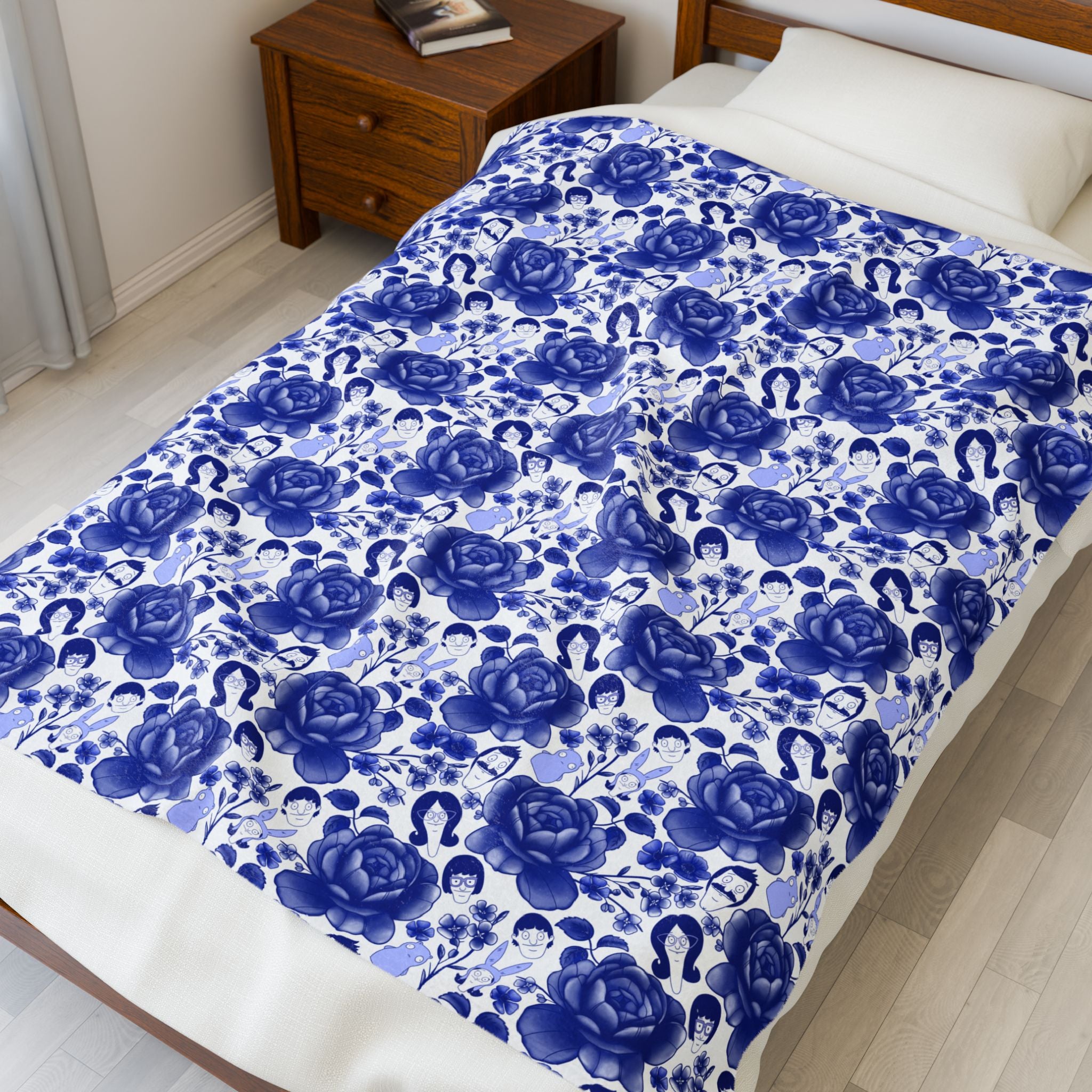 Belcher's Fine China 2.0 Velveteen Plush Blanket