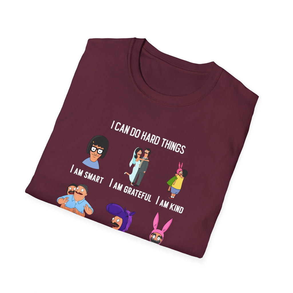 Bob's Burgers Inspired I Can Do Hard Things Unisex Softstyle T-Shirt