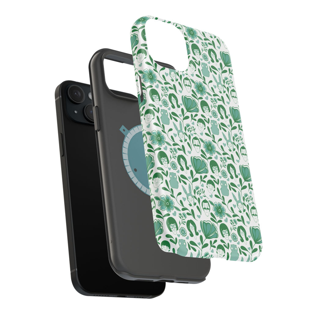 Belcher's Fine China iPhone Case V1 Green – Magnetic Impact-Resistant