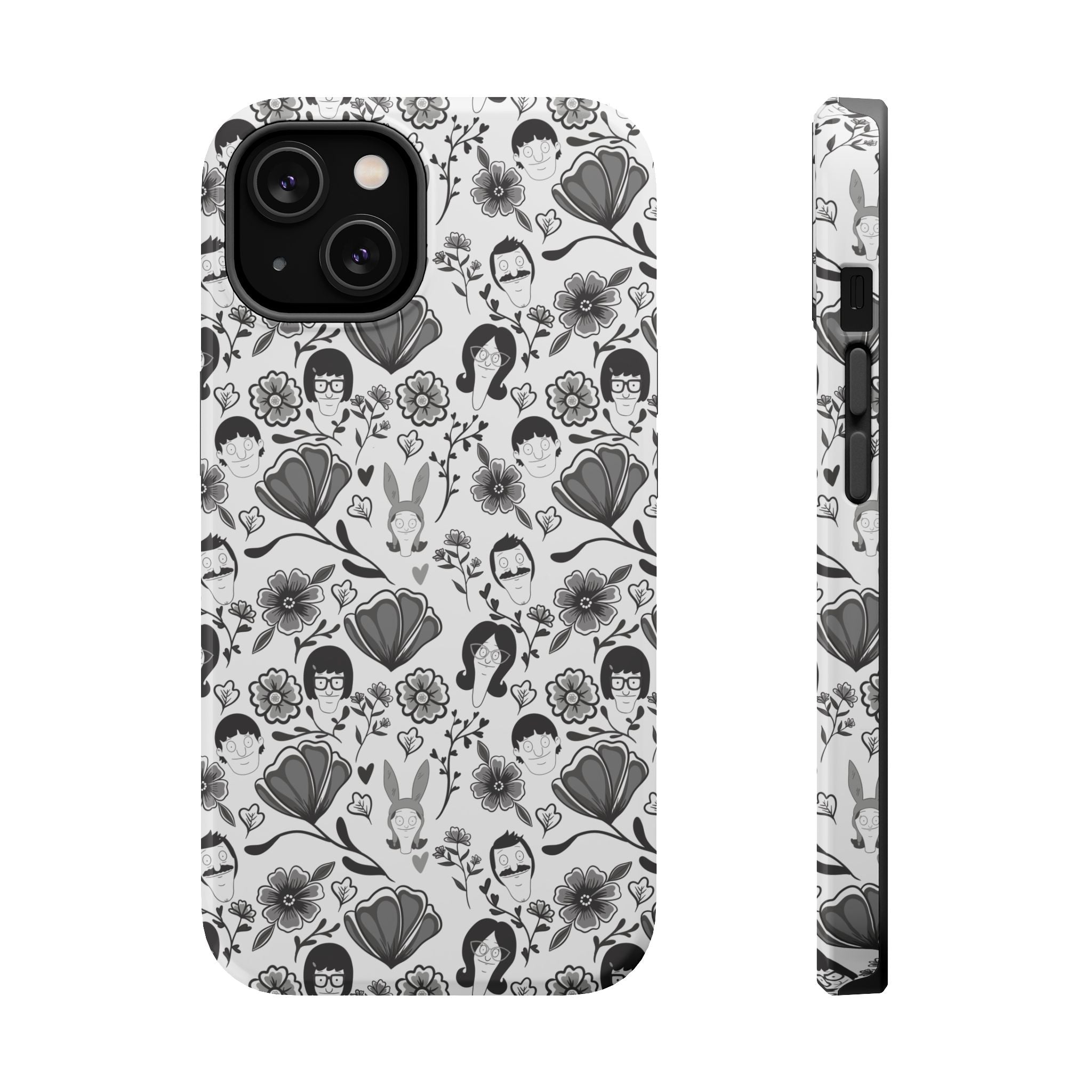 Belcher's Fine China iPhone Case V1 Monochrome – Magnetic Impact-Resistant