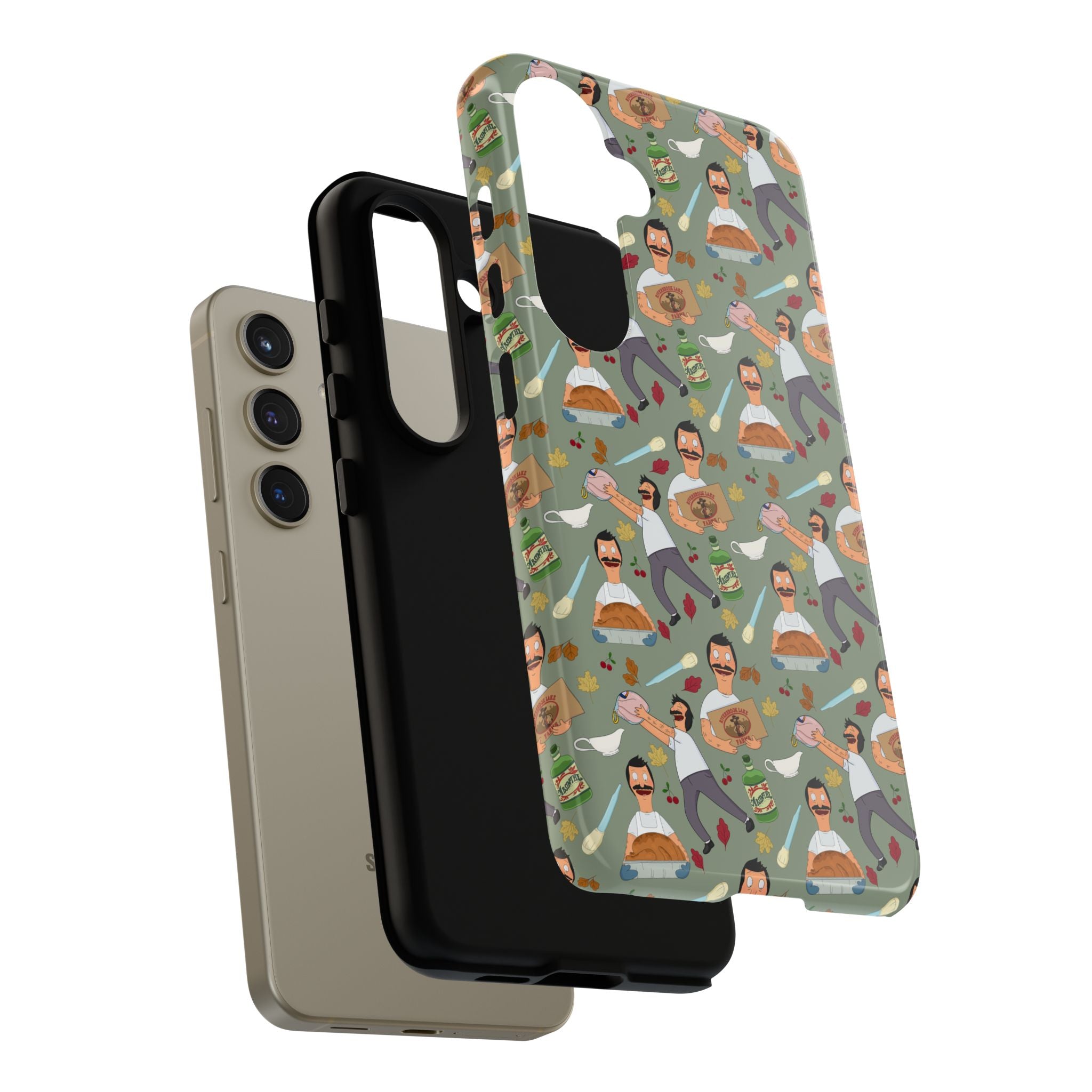 Bob's Burgers Inspired Thanksgiving Bob V1 Tough Case for iPhone, Samsung, and Google Phones