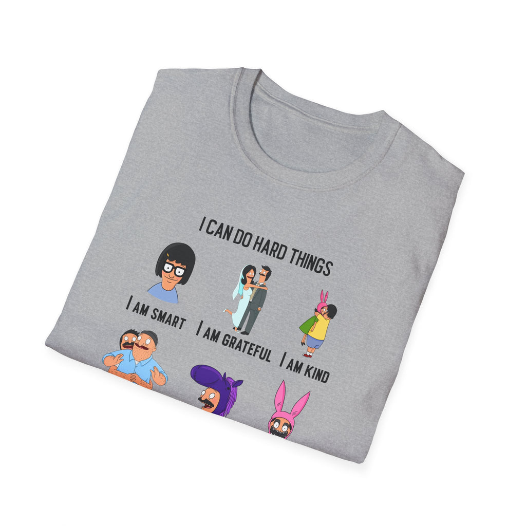 Bob's Burgers Inspired I Can Do Hard Things Unisex Softstyle T-Shirt