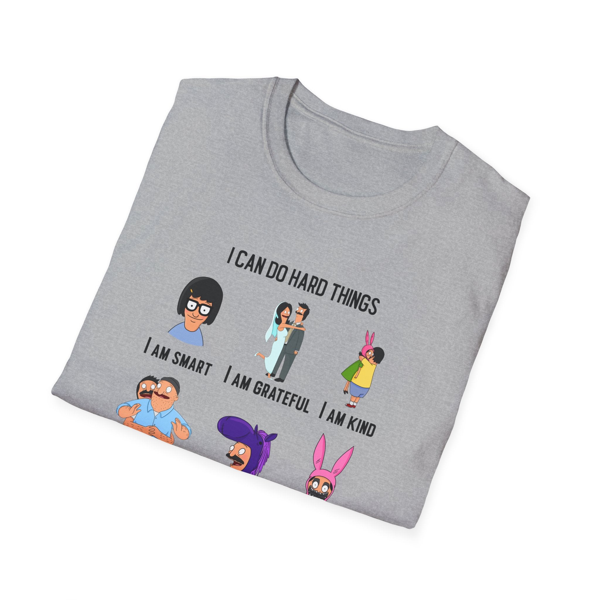 Bob's Burgers Inspired I Can Do Hard Things Unisex Softstyle T-Shirt