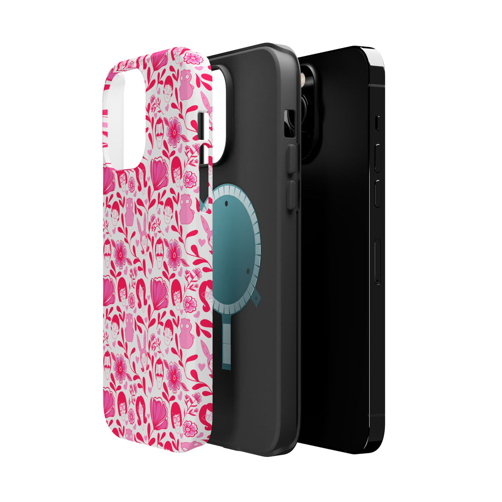Belcher's Fine China iPhone Case V1 Pink – Magnetic Impact-Resistant