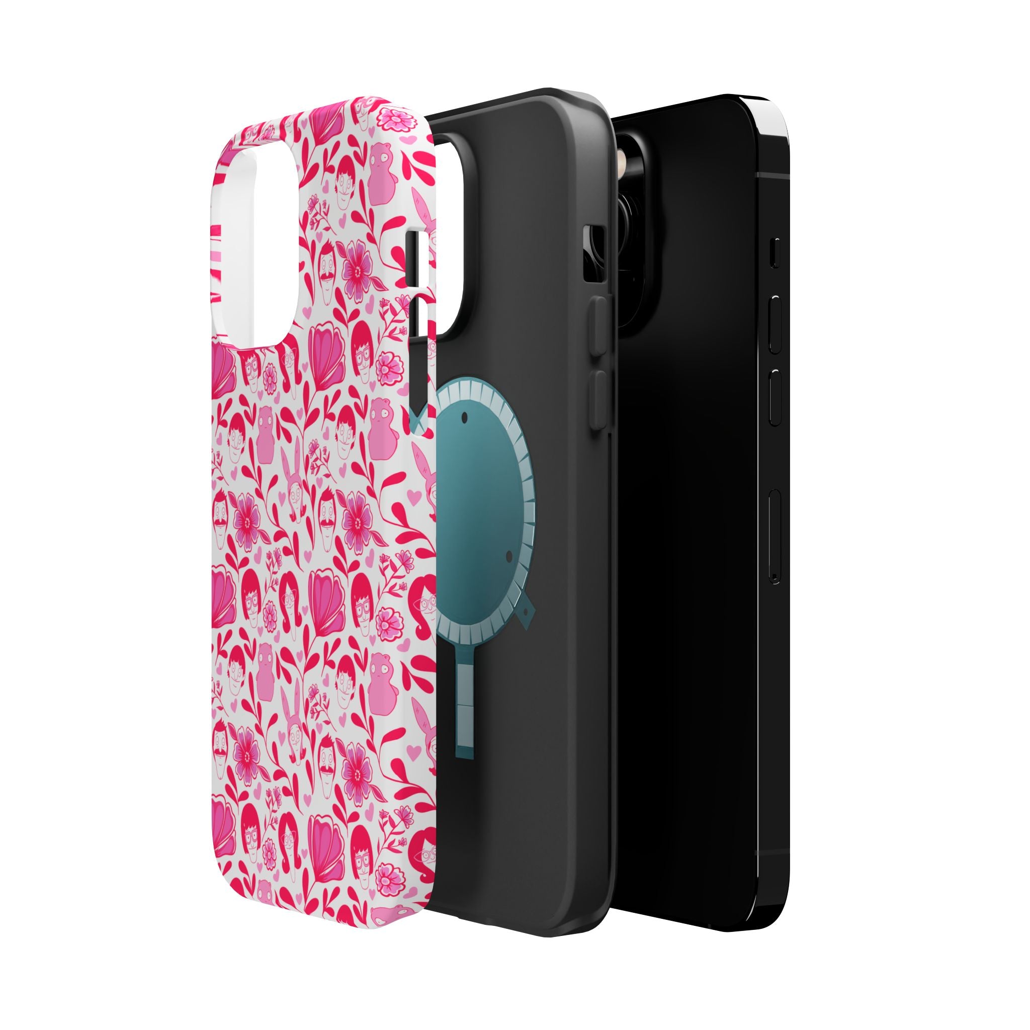 Belcher's Fine China iPhone Case V1 Pink – Magnetic Impact-Resistant