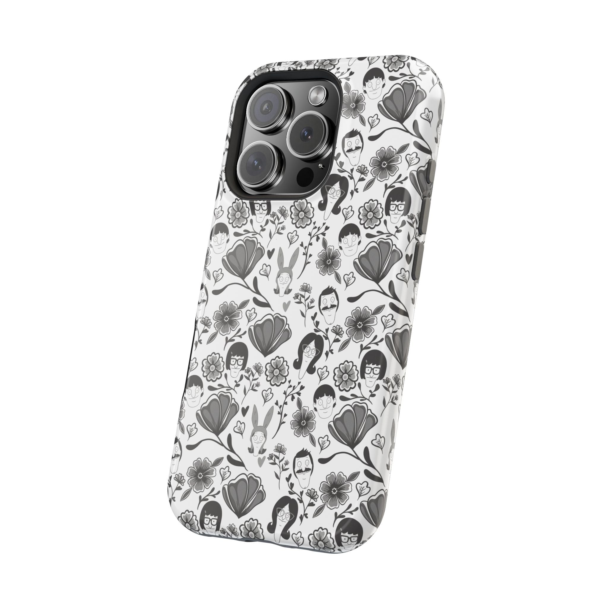 Belcher's Fine China iPhone Case V1 Monochrome – Magnetic Impact-Resistant