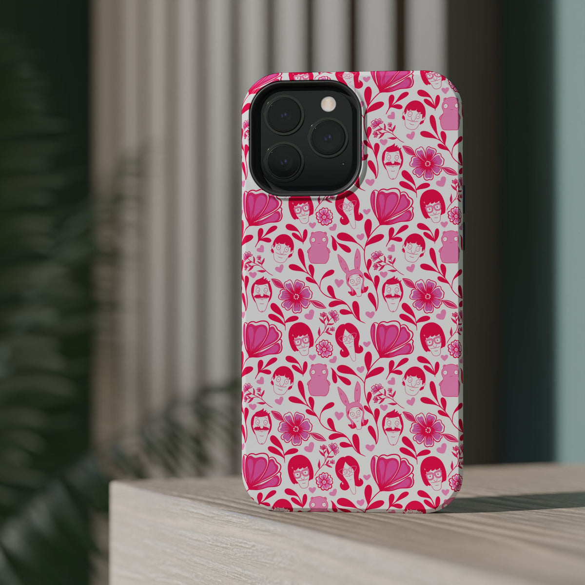 Belcher's Fine China iPhone Case V1 Pink – Magnetic Impact-Resistant