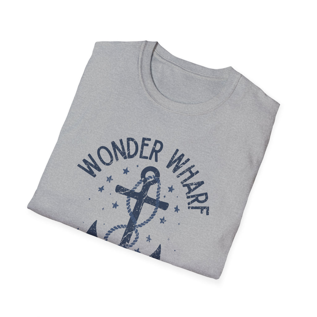 Bob's Burgers Wonder Wharf Inspired Anchor T-Shirt, Nautical Tee, Unisex Ocean Shirt, Beach Lover Gift, Summer Style Essential