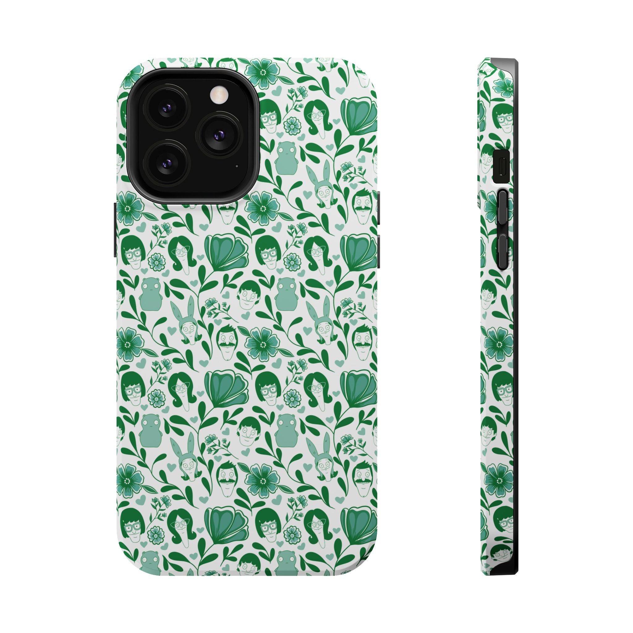 Belcher's Fine China iPhone Case V1 Green – Magnetic Impact-Resistant