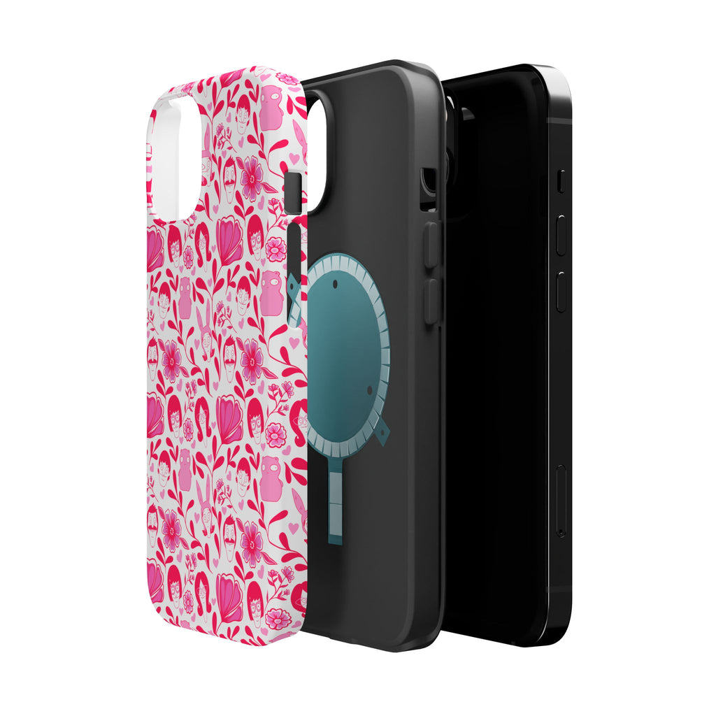 Belcher's Fine China iPhone Case V1 Pink – Magnetic Impact-Resistant