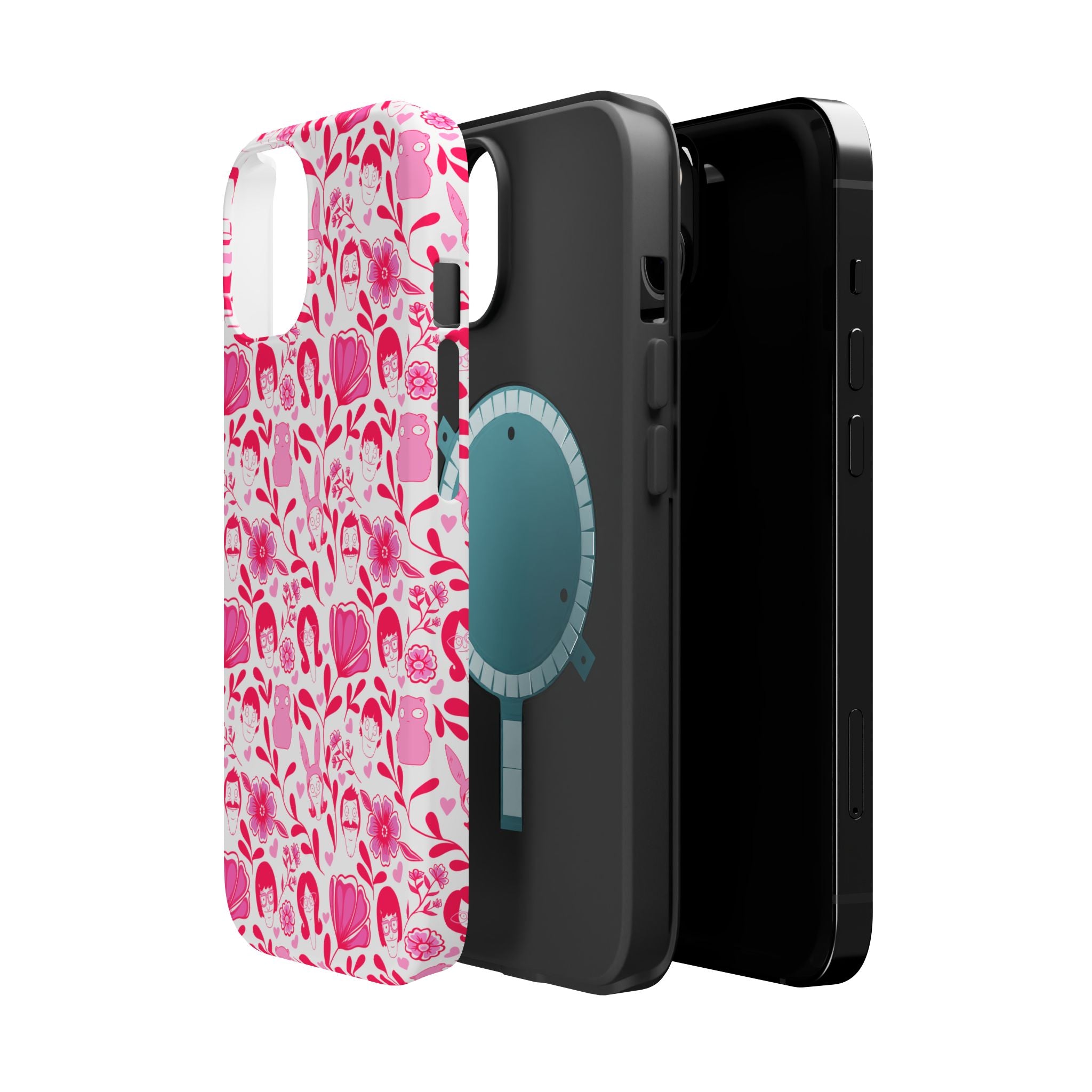 Belcher's Fine China iPhone Case V1 Pink – Magnetic Impact-Resistant
