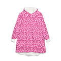 Belchers Leopard Print Hooded Blanket Pink Edition