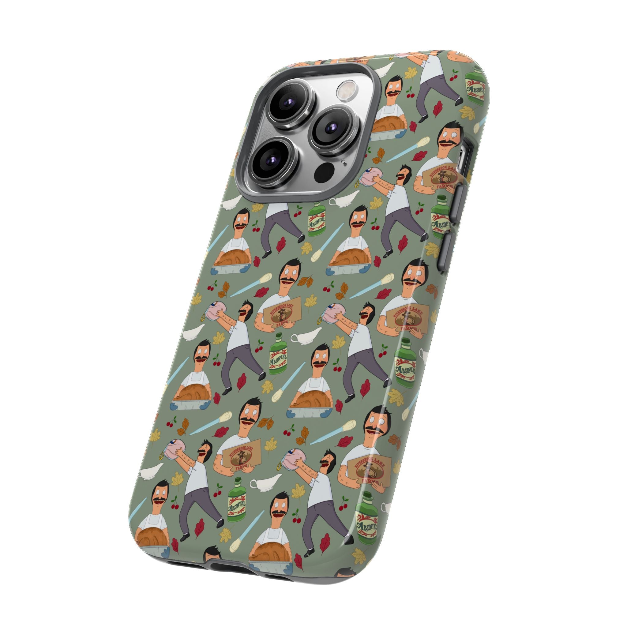 Bob's Burgers Inspired Thanksgiving Bob V1 Tough Case for iPhone, Samsung, and Google Phones