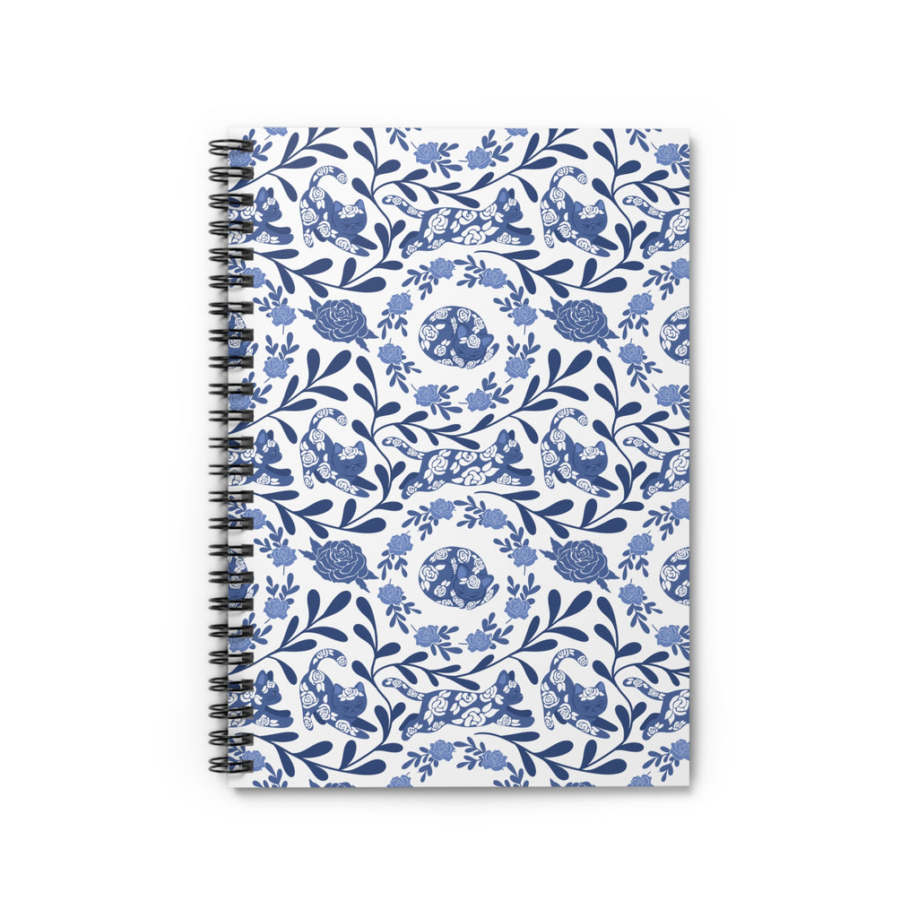 Kitty Fine China Ruled Spiral Notebook