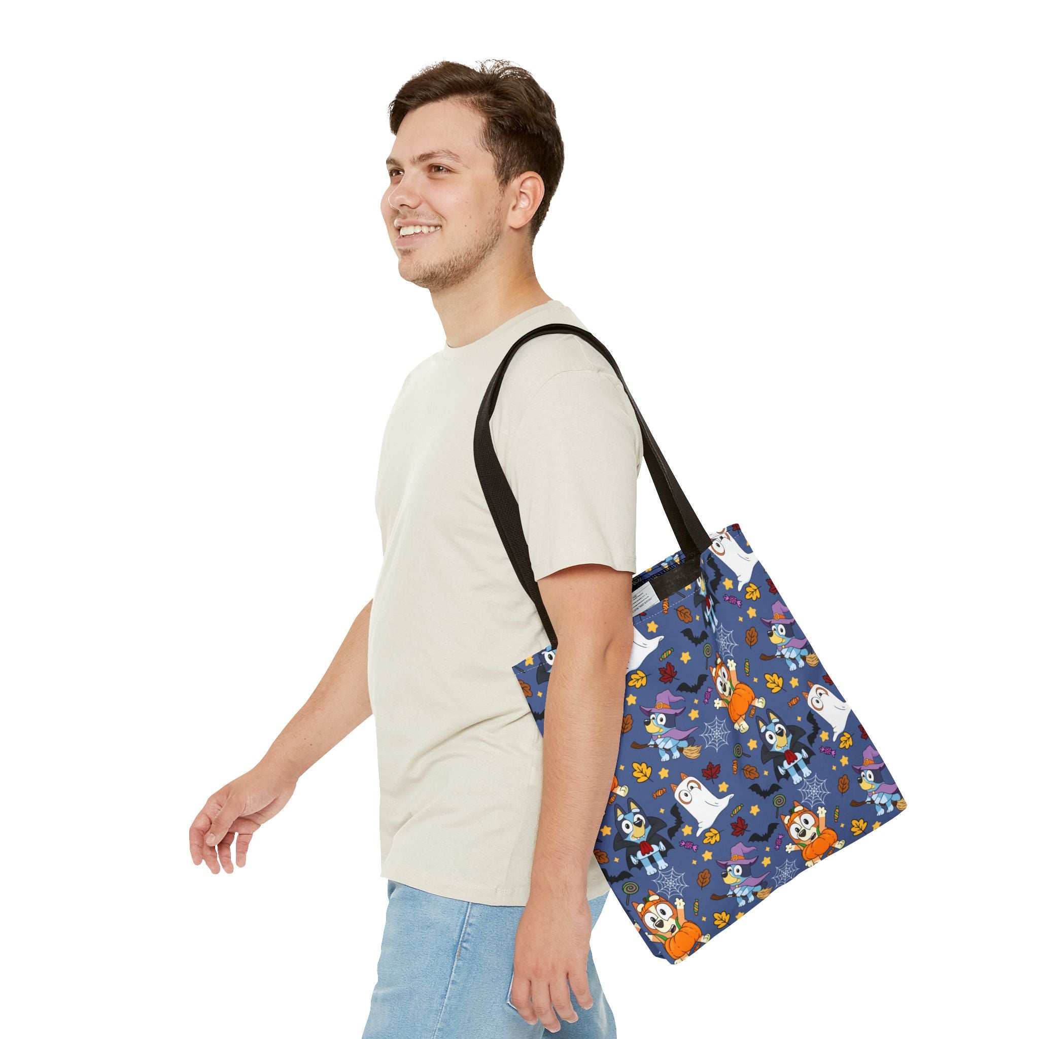 Blue Dog and Fam Trick or Treat Tote Bag