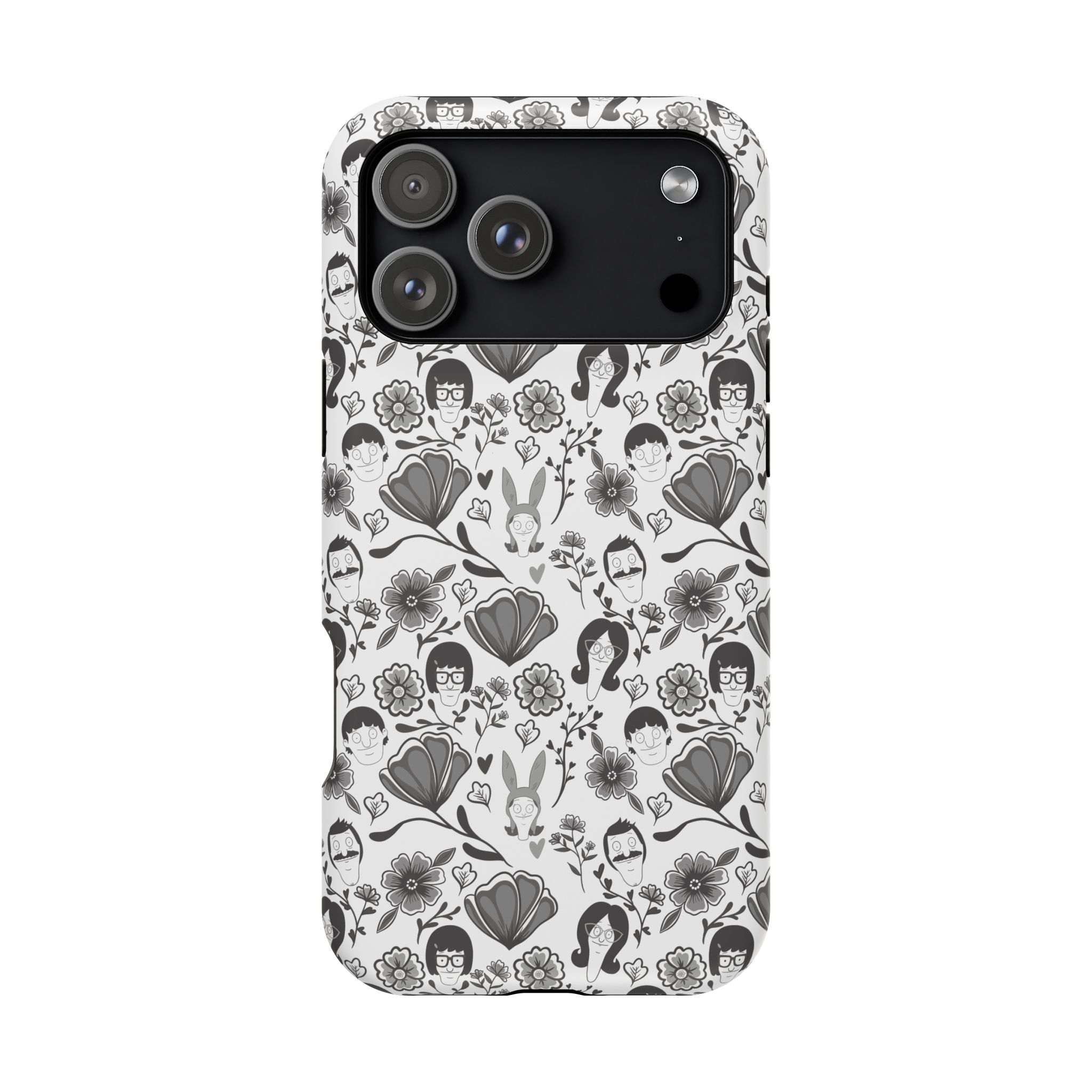 Belcher's Fine China iPhone Case V1 Monochrome – Magnetic Impact-Resistant