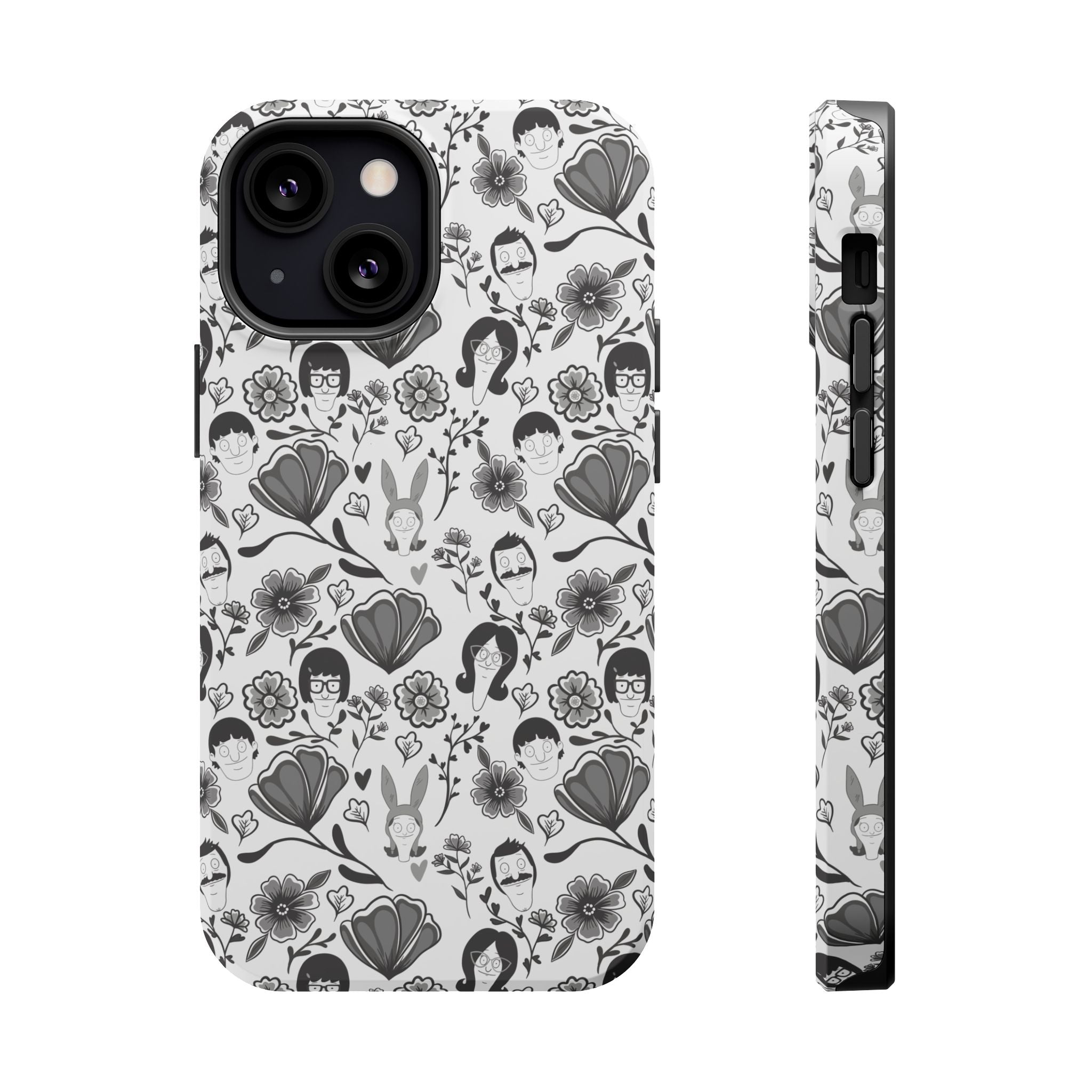 Belcher's Fine China iPhone Case V1 Monochrome – Magnetic Impact-Resistant