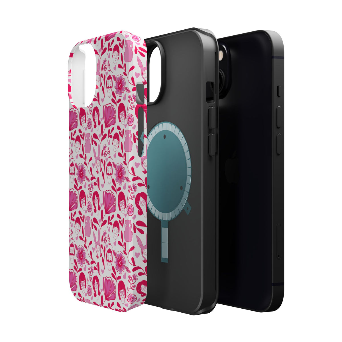 Belcher's Fine China iPhone Case V1 Pink – Magnetic Impact-Resistant