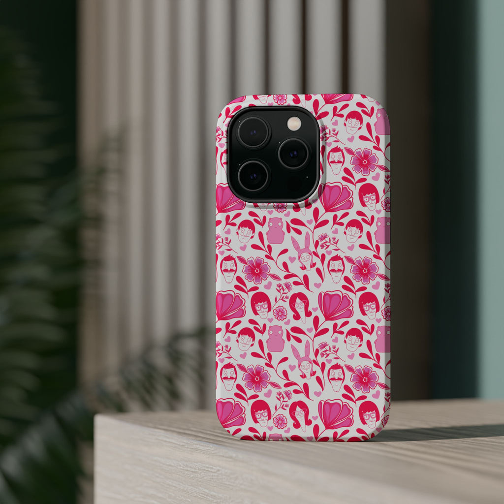 Belcher's Fine China iPhone Case V1 Pink – Magnetic Impact-Resistant