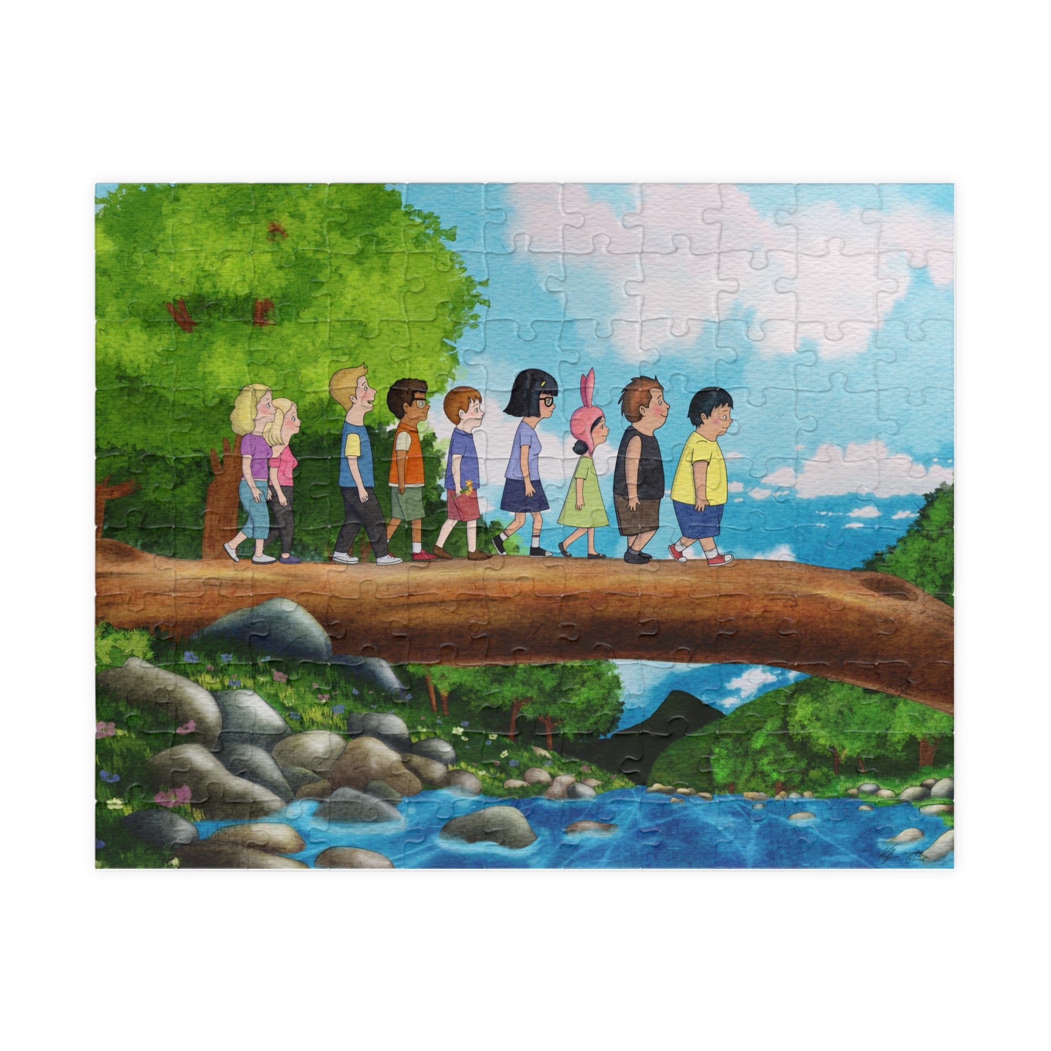 Adventure to see the Two Butted Goat – Ghibli and Bob's Burgers Inspired Jigsaw Puzzle (110–1014 pcs)