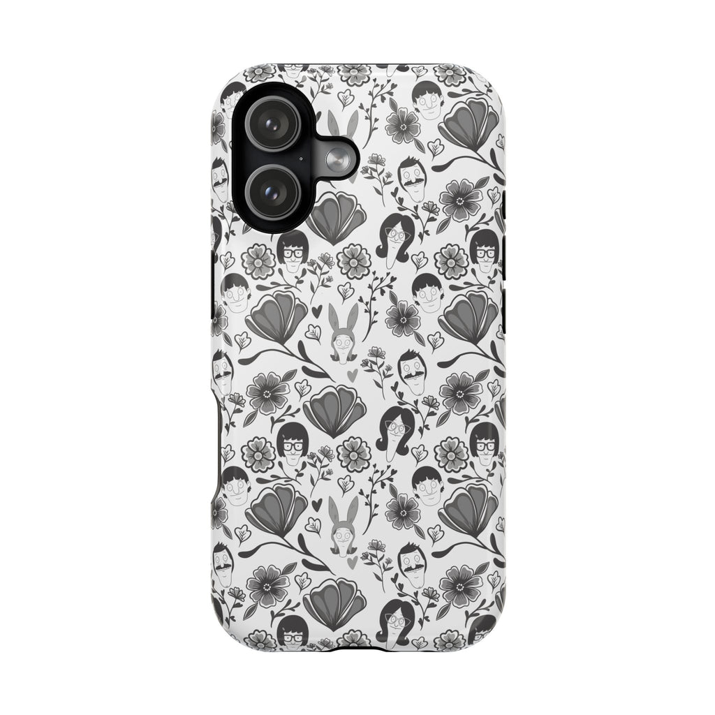 Belcher's Fine China iPhone Case V1 Monochrome – Magnetic Impact-Resistant