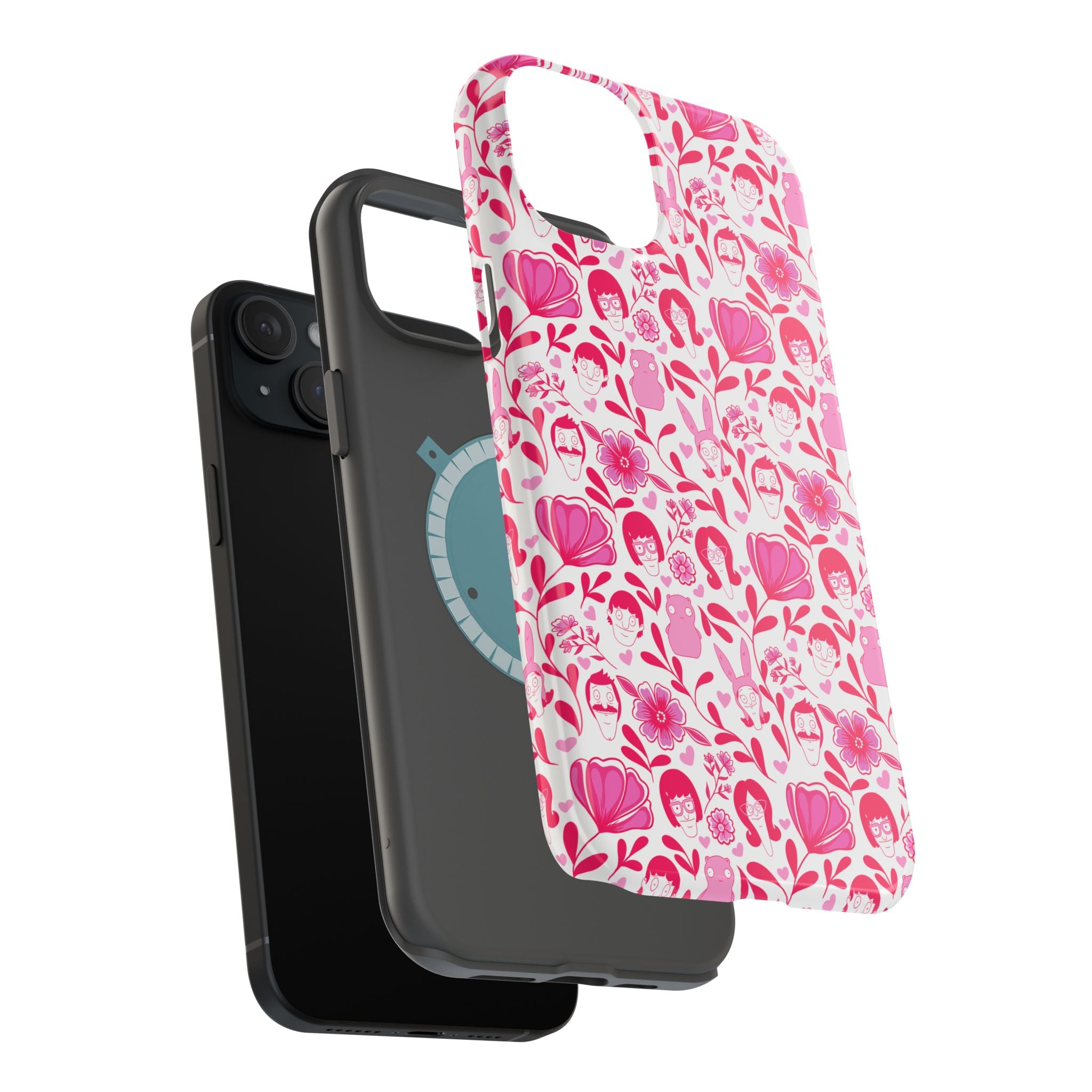 Belcher's Fine China iPhone Case V1 Pink – Magnetic Impact-Resistant