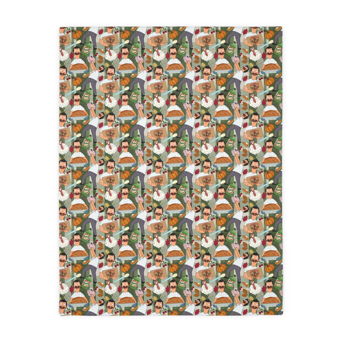 Plaid Thanksgiving Bob Velveteen Blanket (Double Side Print)