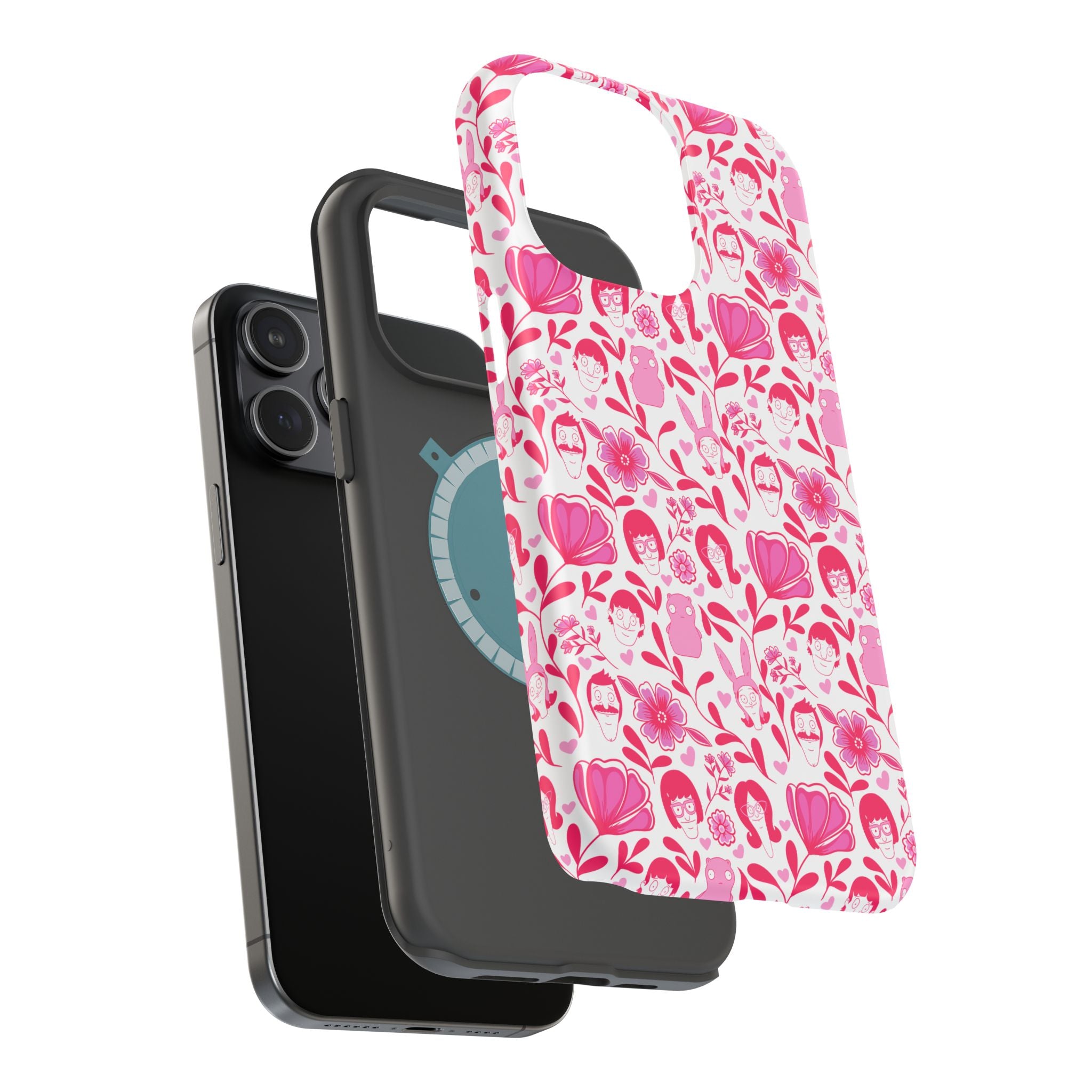 Belcher's Fine China iPhone Case V1 Pink – Magnetic Impact-Resistant