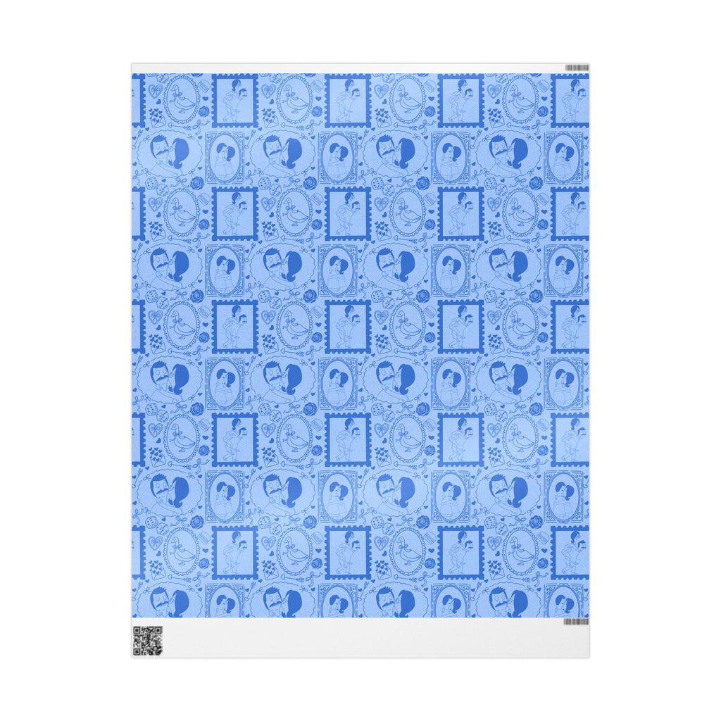 Belcher's Blue Valentine's Gift Wrap