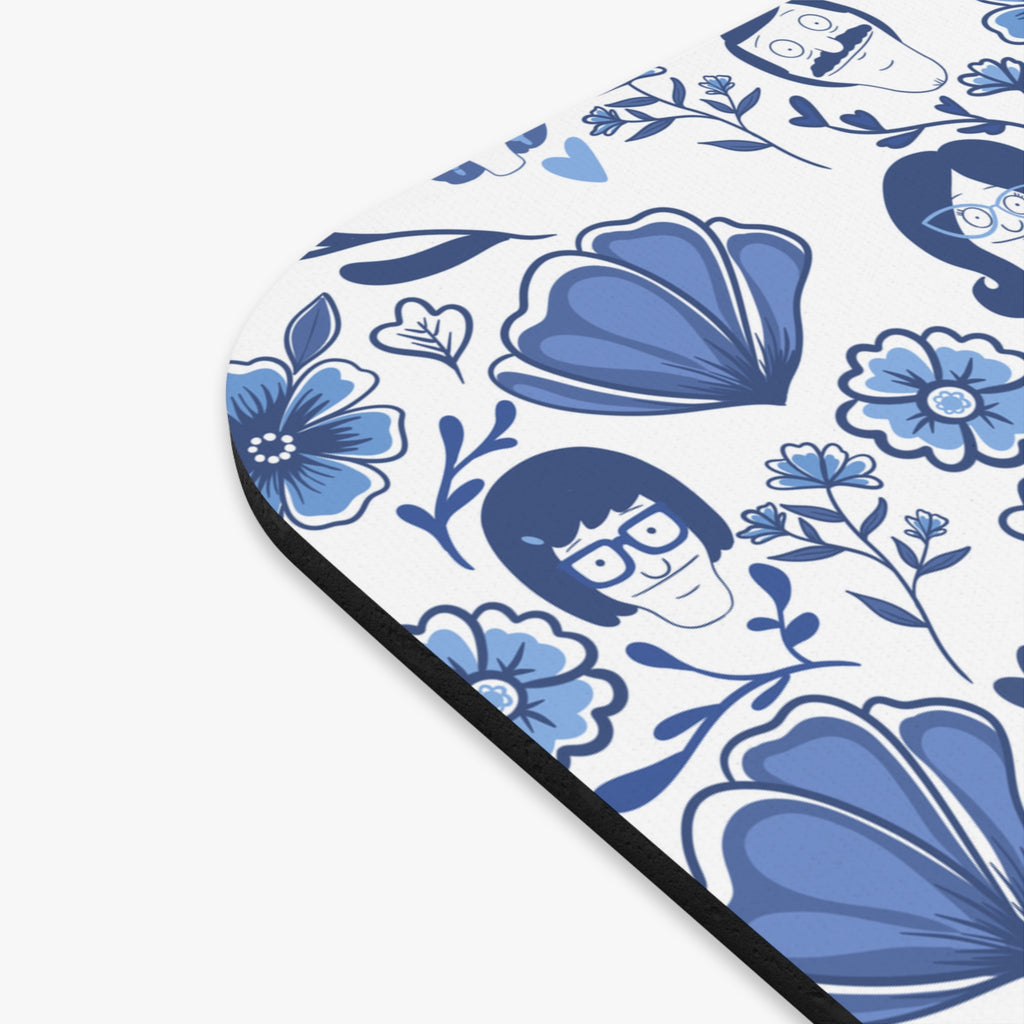 Bob's Burgers Fine China Inspired Charming Floral Mouse Pad