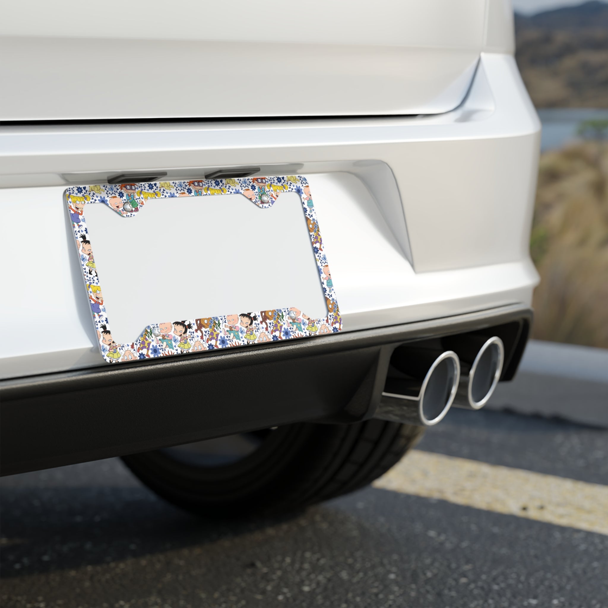 Rugrats Inspired Metal License Plate Frame